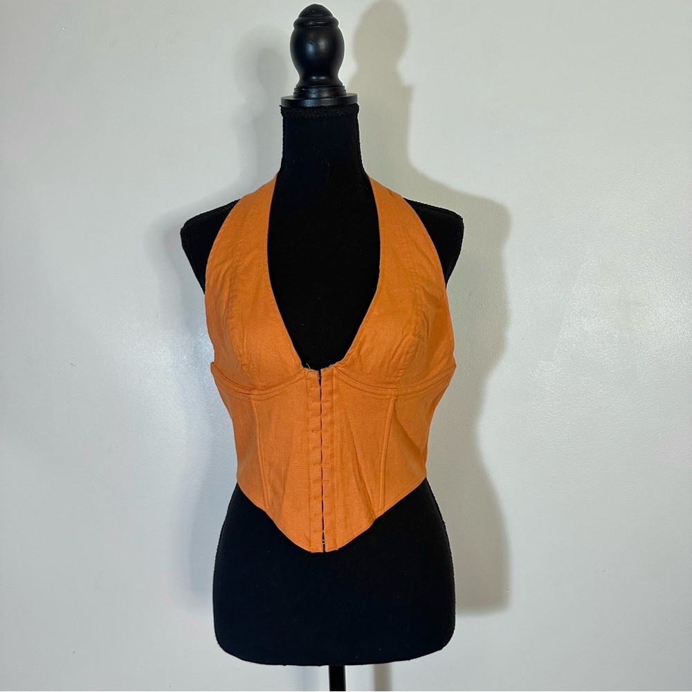 New! Windsor orange corset top